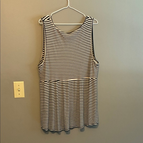 Torrid Black and White Striped Tank Top - Picture 6 of 8